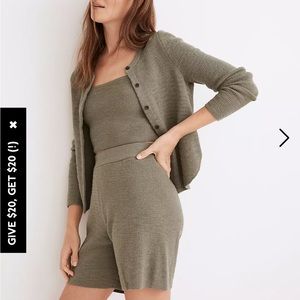 Green Madewell Halstead Cardigan Sweater